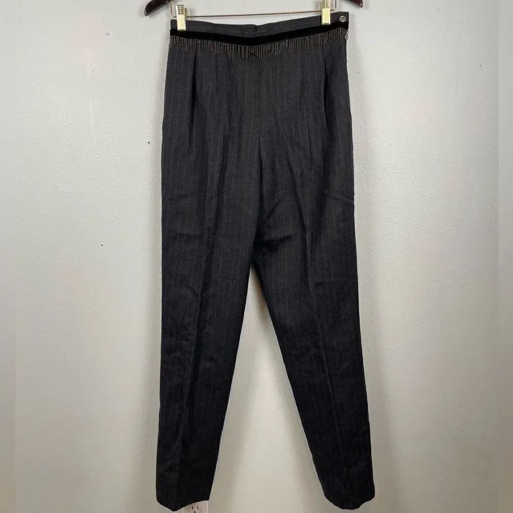 Harve Benard Gray Wool Dress Pants Size 8 EUC